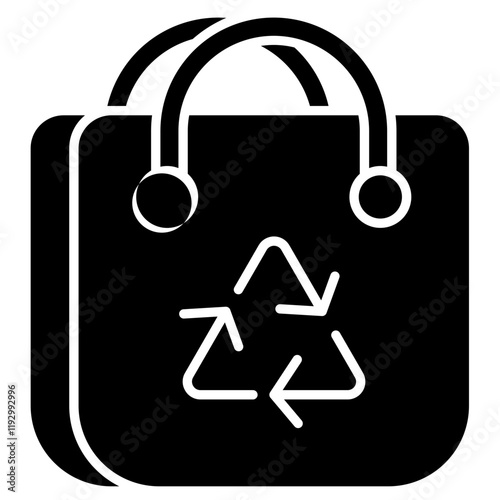 Eco Bag  Icon Element For Design
