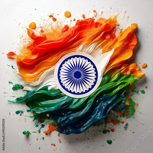 A vibrant depiction of India’s Republic Day celebration on 26th January, showcasing patriotic elements, cultural pride, and national unity.