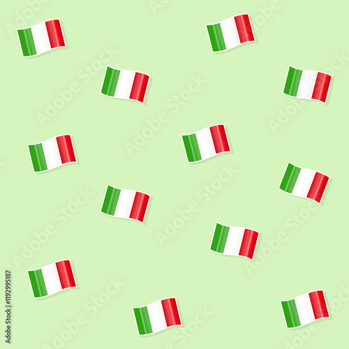 background with Italian flags