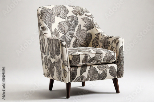 Accent Chair with whitebackground