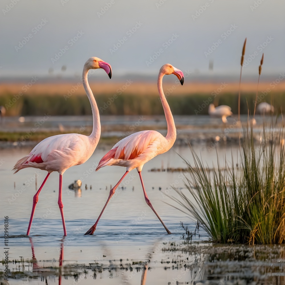 Beautiful flamingo bird isolated Beautiful flamingo bird isolated