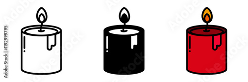Red candle symbolizes warmth, joy, and prosperity, commonly lit during ceremonies and festive occasions.