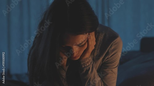 Young woman suffering from insomnia