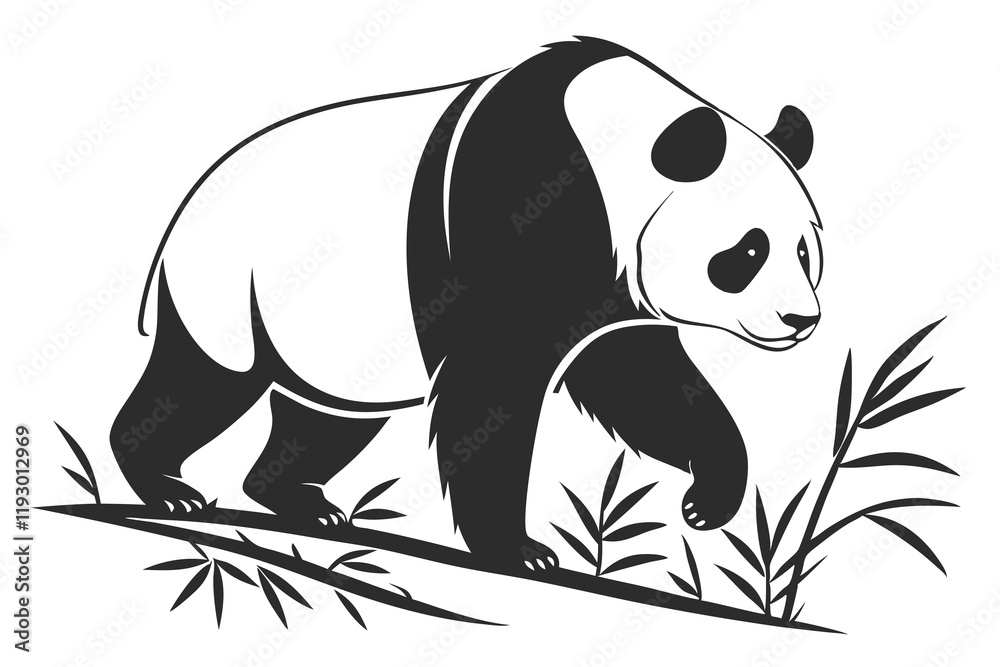 Obraz premium panda in the forest