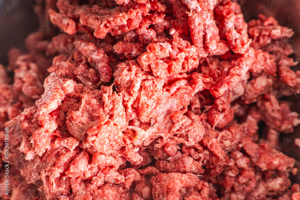 Background with the texture of raw minced meat. Raw minced beef and pork. High quality photo Background with the texture of raw minced meat. Raw minced beef and pork. High quality photo