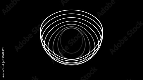 Motion background with animated expanding-collapsing concentric forms (1920x1080 30fps 11s).