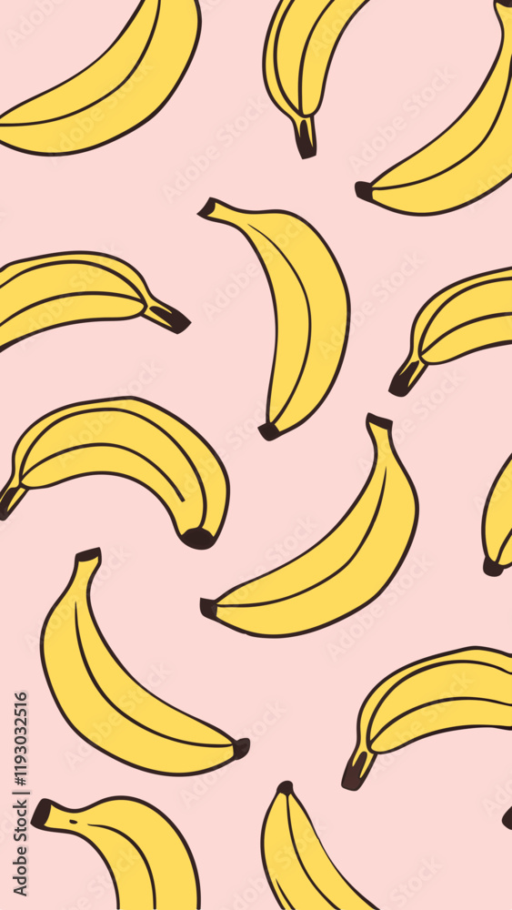 Obraz premium banana pattern