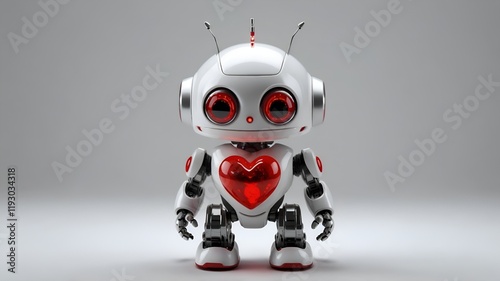 cute artificial intelligence robot photo