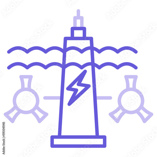 Tidal Power Icon