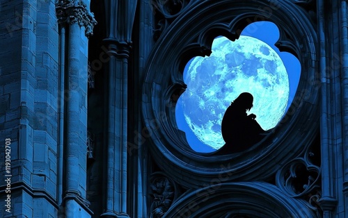 A mysterious hunchback watches from Notre Dame's bell tower.