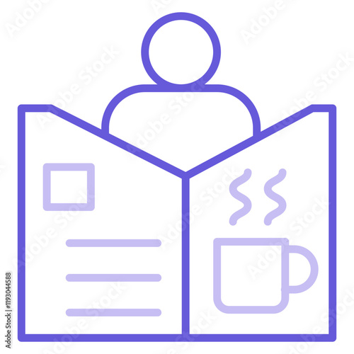 Coffee Newspaper Icon