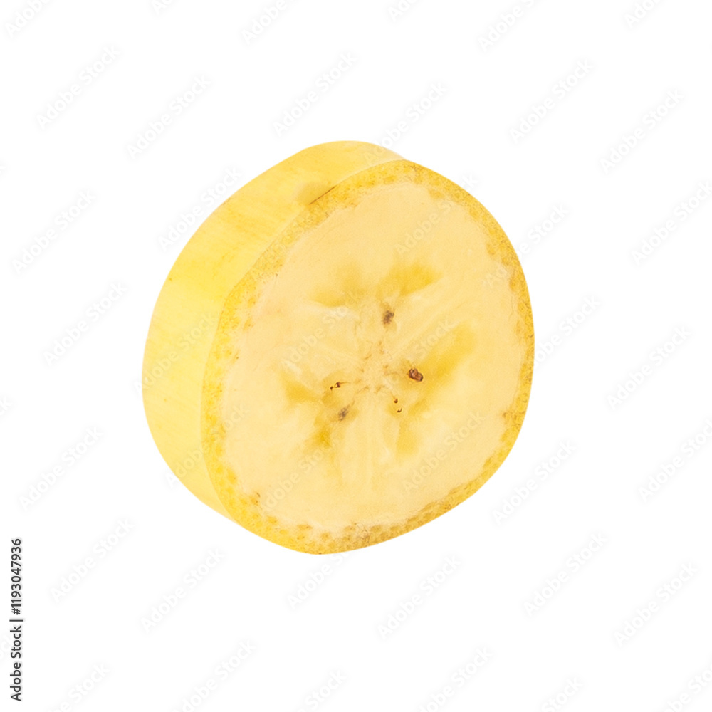 Banana slices cutout, full depth of field. Banana slices cutout, full depth of field.
