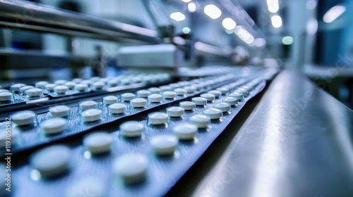 Detailed inspection of a modern blister packaging system.
