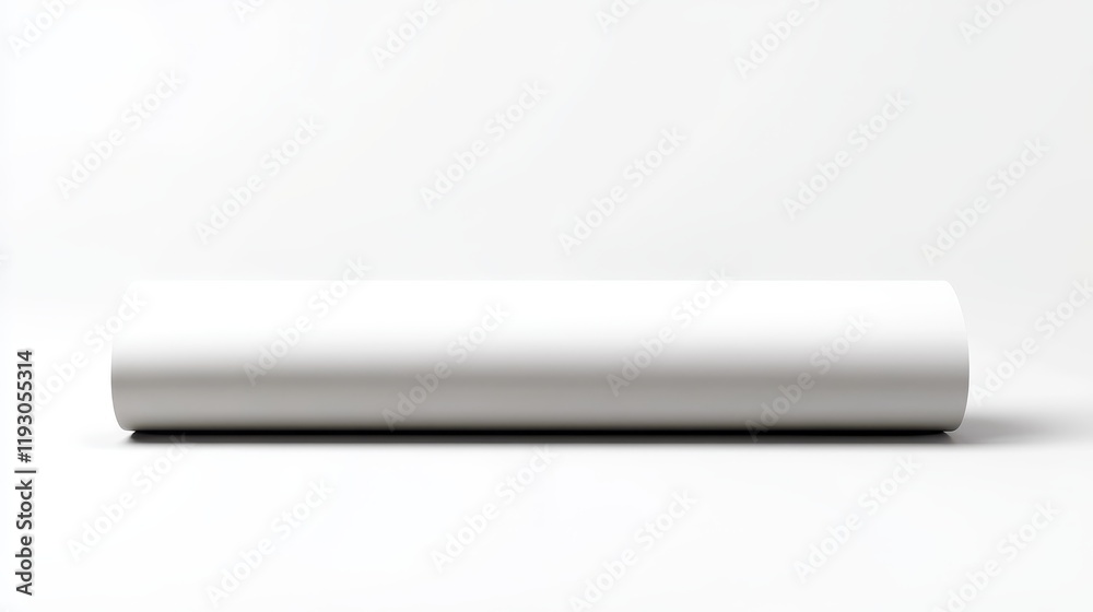 Empty Roll-Up Banner with Blank Space for Your Design on an Isolated White Background. Empty Roll-Up Banner with Blank Space for Your Design on an Isolated White Background.