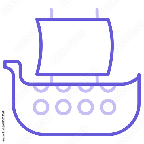 Viking Ship Icon