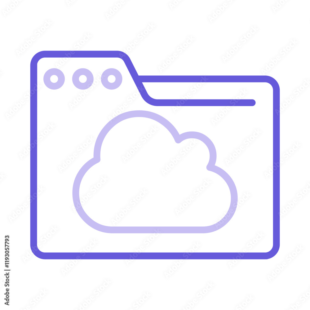 Cloud Folder Icon Cloud Folder Icon