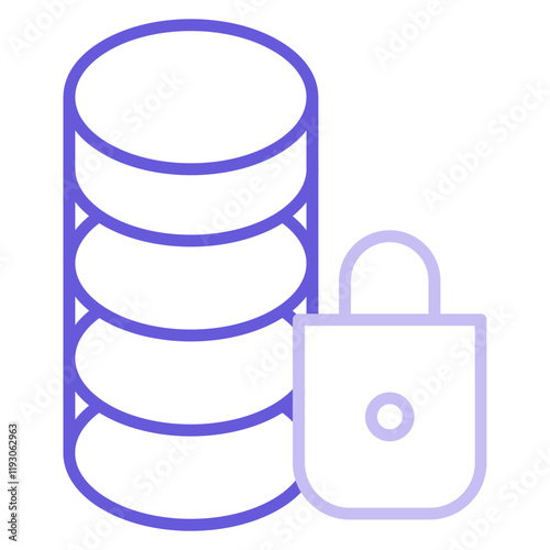 Secure Database Icon
