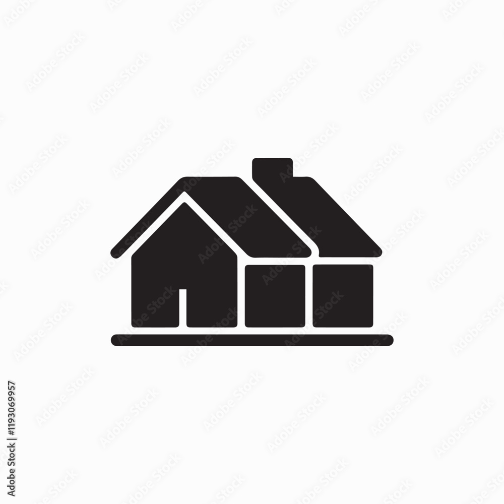 Home page icon. Simple house symbols. Building icon. Vector illustration. Home page icon. Simple house symbols. Building icon. Vector illustration.