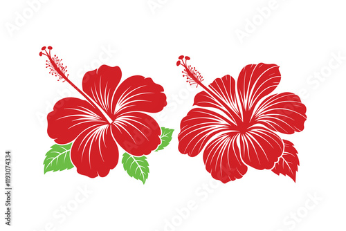 A hibiscus flower silhouette is a simplified, dark outline of the hibiscus flower, often used in art, design, and crafts. It highlights the distinctive shape of the hibiscus, including its large, five