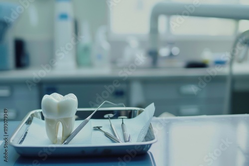 Celebrating International Dentists Day with tooth extraction tools photo