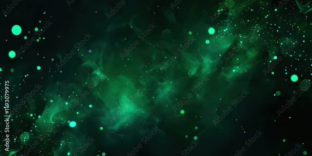 Obraz premium Green background with many small dots