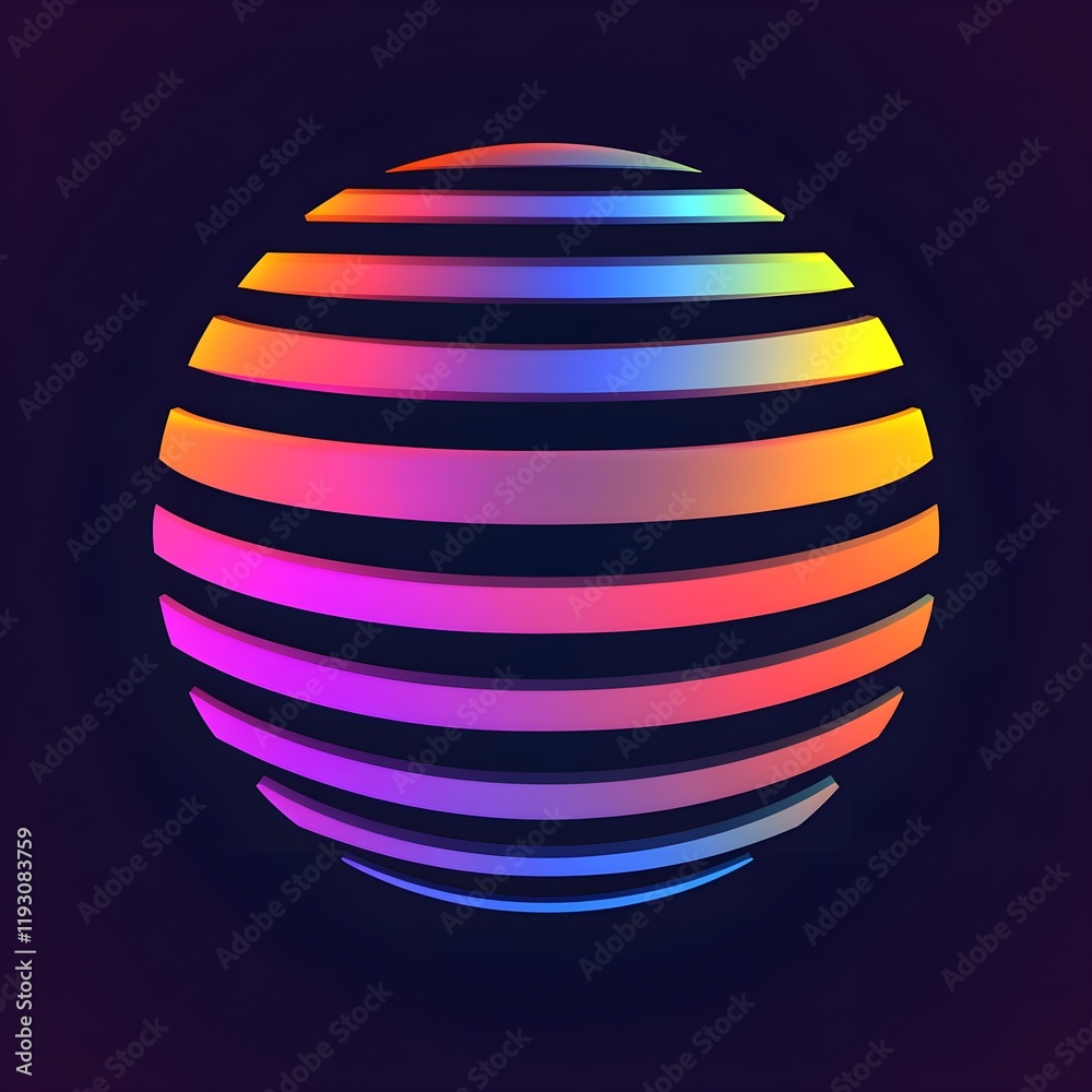 a modern gradient logo of a globe a modern gradient logo of a globe