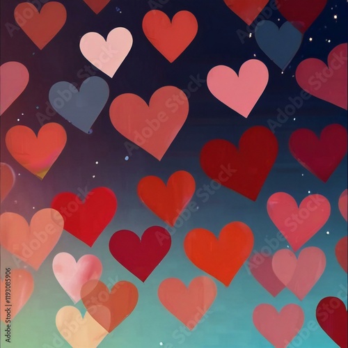seamless pattern with hearts