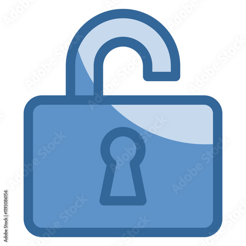 Unlock Icon Element For Design