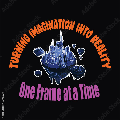 3D animator day vector t shirt design