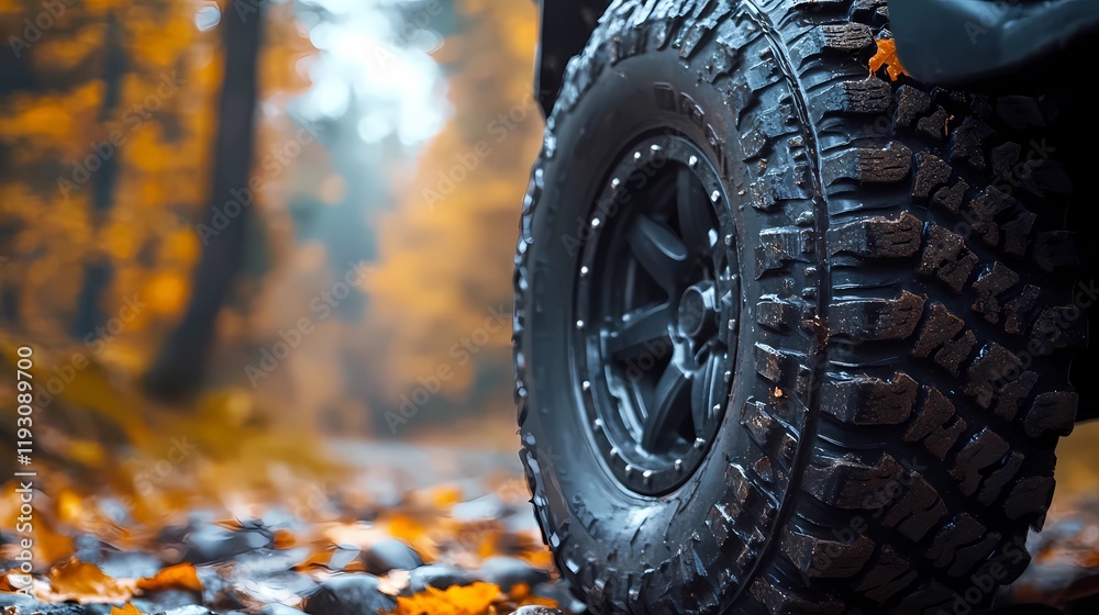 Premium off-road tire built for challenging terrains with aggressive tread pattern for enhanced stability style book illustration Premium off-road tire built for challenging terrains with aggressive tread pattern for enhanced stability style book illustration