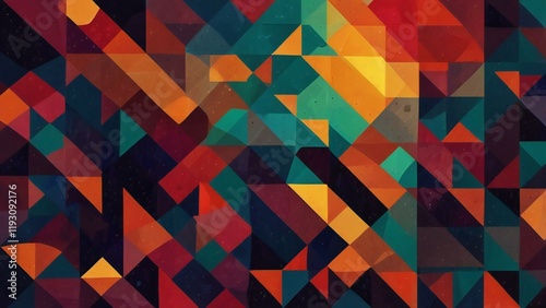 Wallpaper Mural abstract geometric background Torontodigital.ca