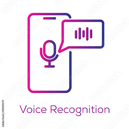 Voice Recognition Icon – AI-Enabled Voice Input and Processing System