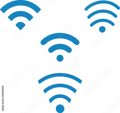 Wifi icon. wifi sign isolated icon. wi-fi network linear icon. signal sign and symbol. Wifi icon wireless internet signal