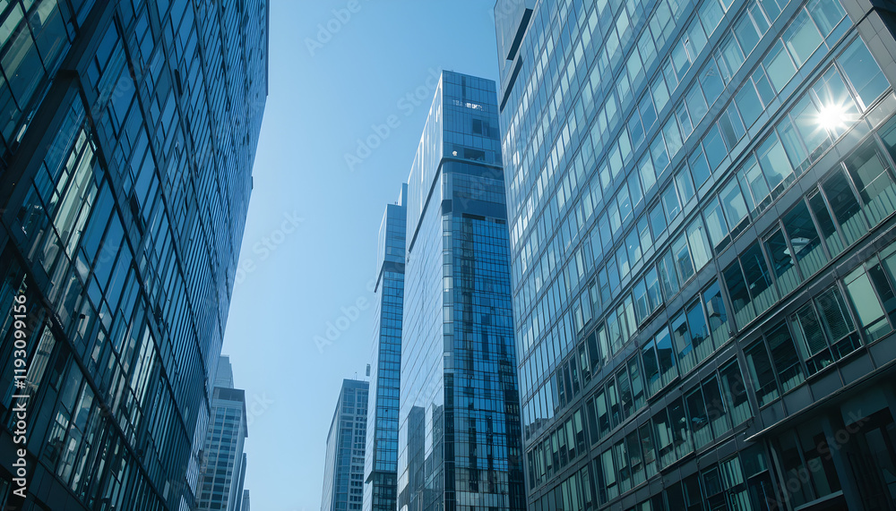 Fototapeta premium modern office building in the city