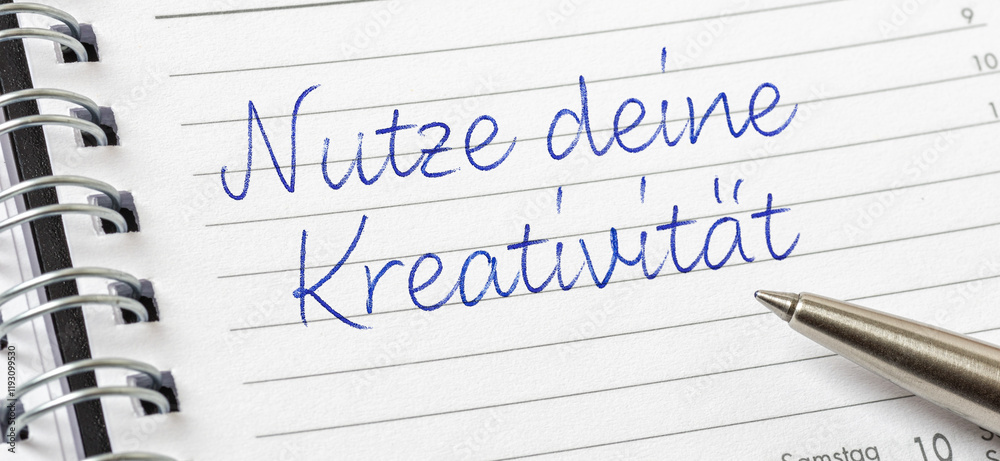 Eintrag in Terminkalender - Nutze deine Kreativität Eintrag in Terminkalender - Nutze deine Kreativität
