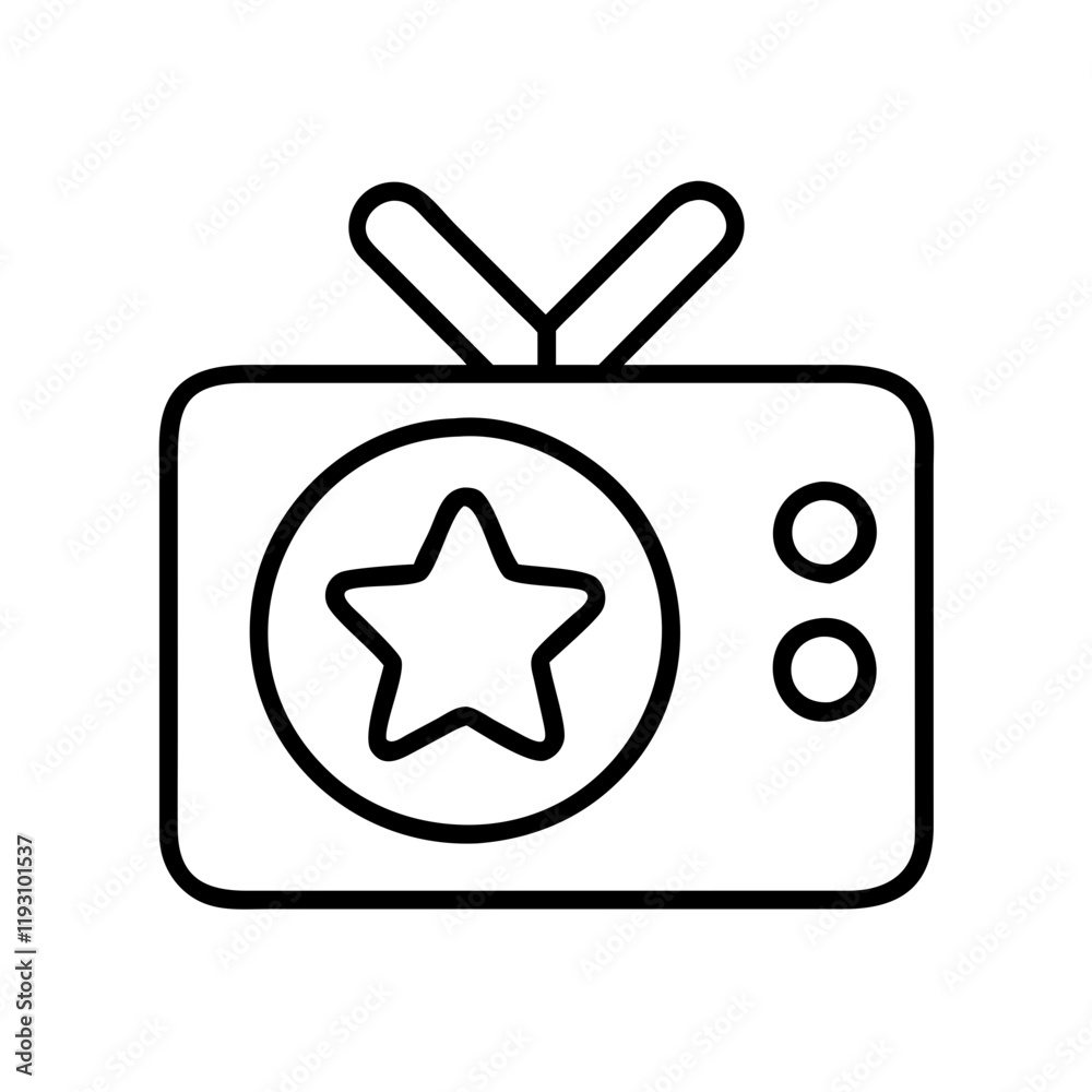 favorite tv show icon, favorite tv show line art - simple line art of favorite tv show, perfect for favorite tv show logos and icons and themed design favorite tv show icon, favorite tv show line art - simple line art of favorite tv show, perfect for favorite tv show logos and icons and themed design