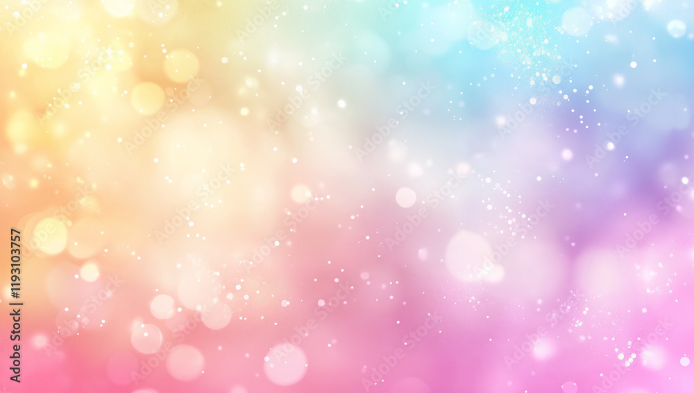 Soft pastel gradient background with bokeh sparkles Soft pastel gradient background with bokeh sparkles
