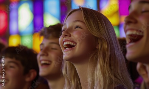 Joyful Laughter : Teenagers Sharing a Hilarious Moment