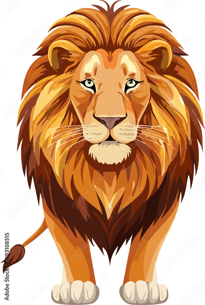 Obraz premium lion isolated ai generative