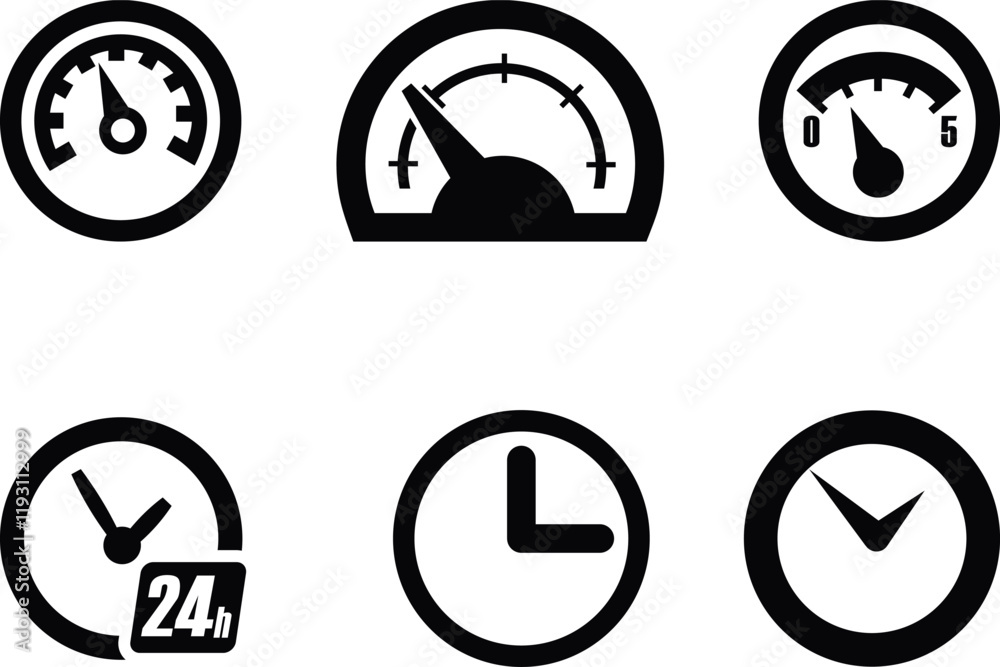 speedometer icon isolated sign symbol vector illustration - Collection of high quality black style vector icons speedometer icon isolated sign symbol vector illustration - Collection of high quality black style vector icons