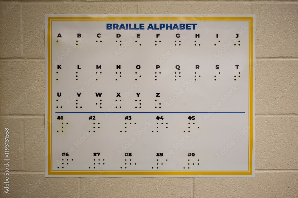 Braille Alphabet, New York City, USA