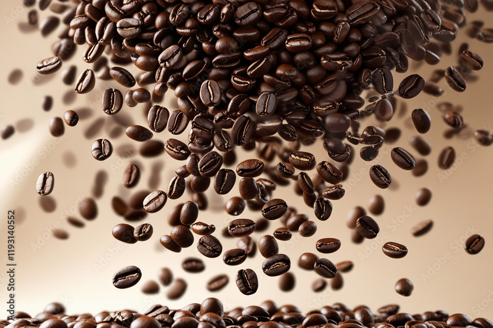 Obraz premium coffee beans background