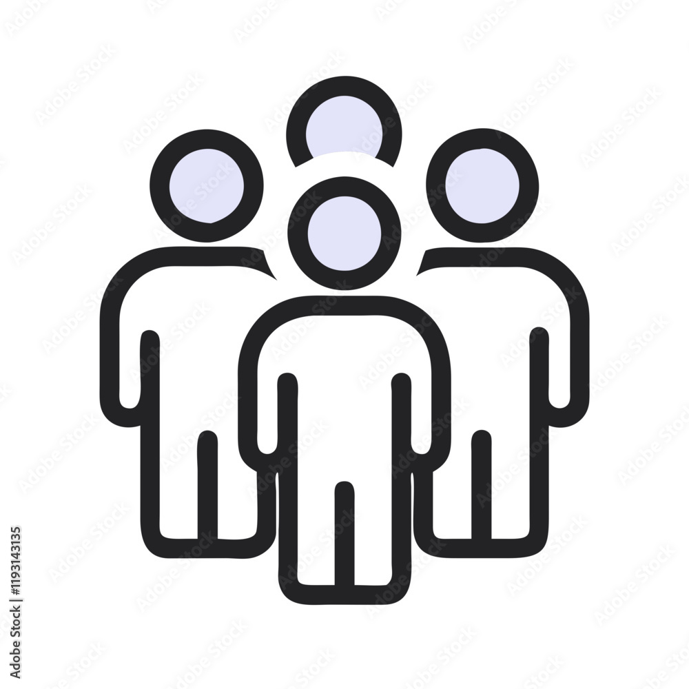 Group Of People Icon representing community and collaboration Group Of People Icon representing community and collaboration