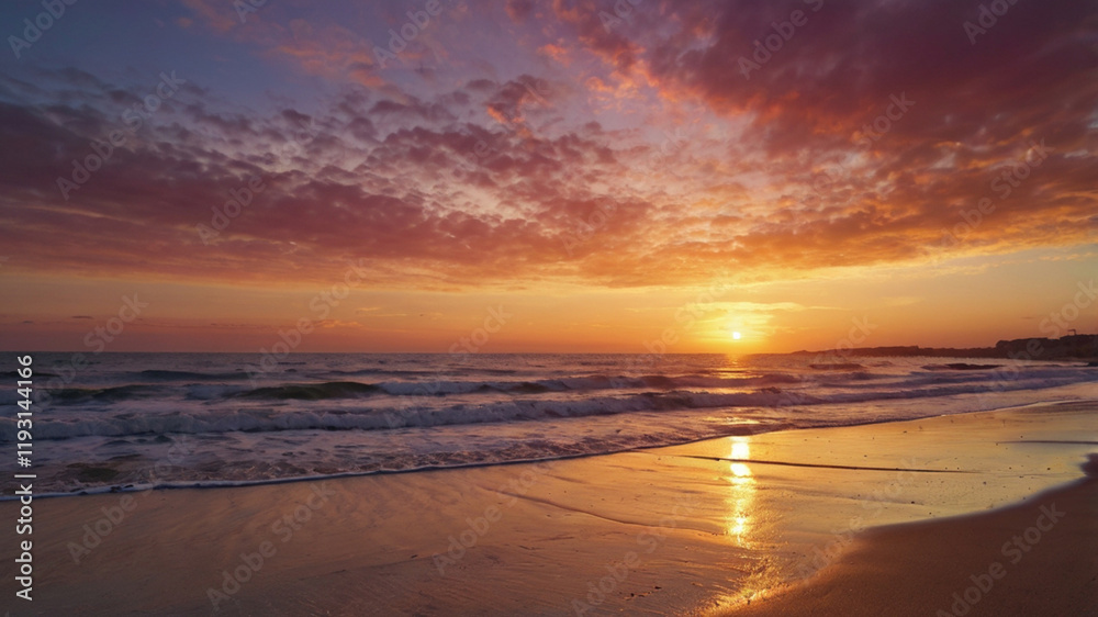 Obraz premium sunset on the beach