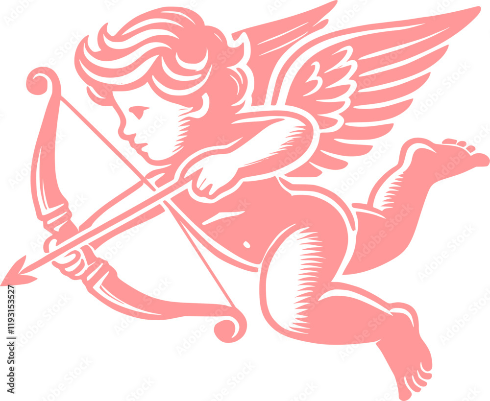 Naklejka premium cupid vector art