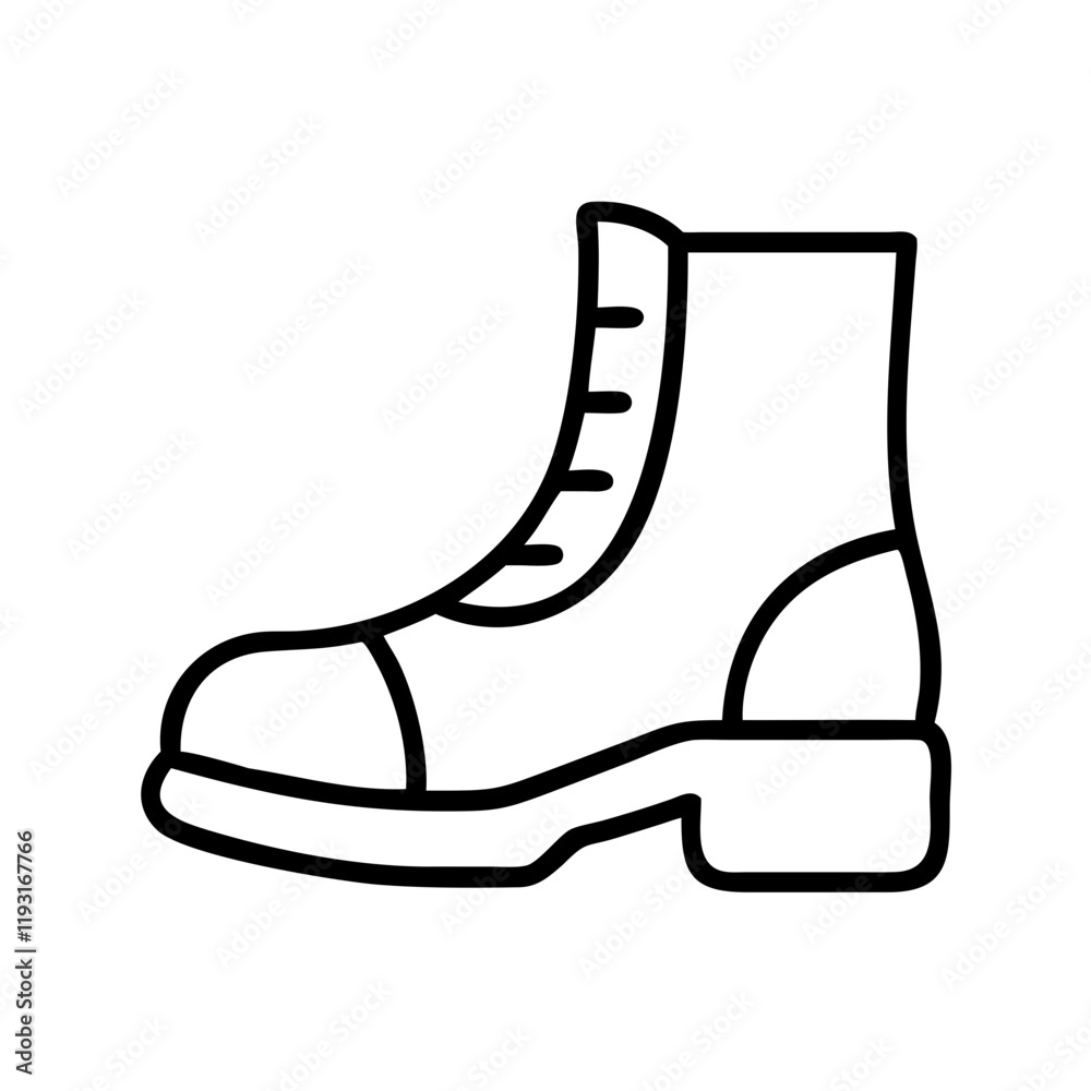 safari boots icon, safari boots line art - simple line art of safari boots, perfect for safari boots logos and icons and themed design safari boots icon, safari boots line art - simple line art of safari boots, perfect for safari boots logos and icons and themed design