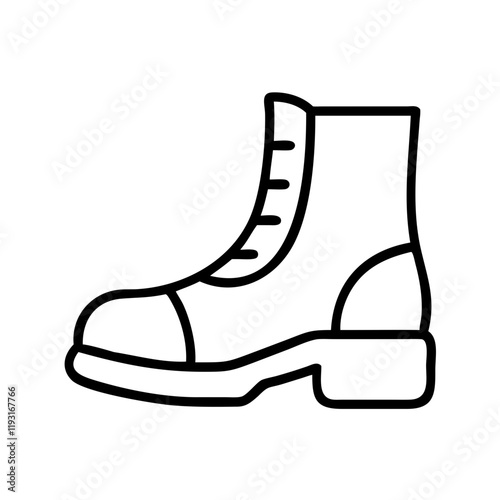 Wallpaper Mural safari boots icon, safari boots line art - simple line art of safari boots, perfect for safari boots logos and icons and themed design Torontodigital.ca