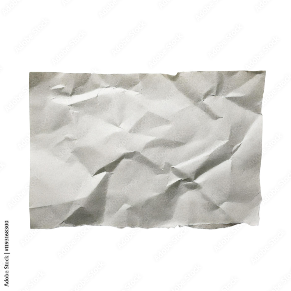 Obraz premium A torn piece of white paper isolated on a transparent background; PNG format