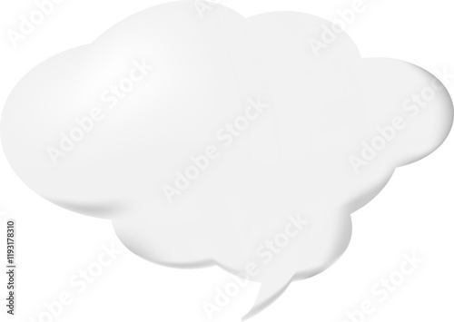 The speech bubble is voluminous.