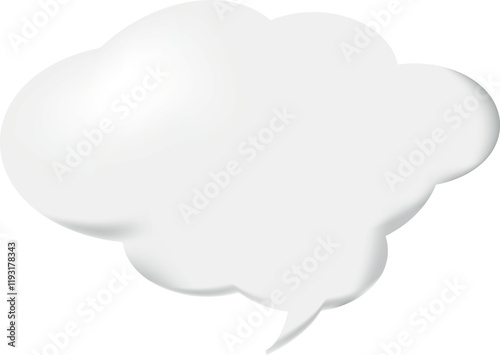 The speech bubble is voluminous.